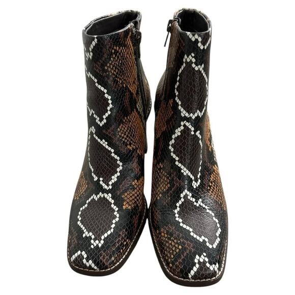 Gibson Latimer Vina Snake Embossed Boots Color: Black/Brown Size 8.5 - Picture 5 of 9